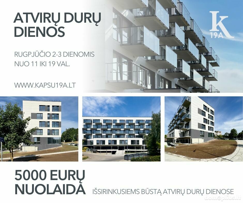 Parduodamas 2 kambarių butas Vilniuje, Naujamiestyje, Kapsų g.