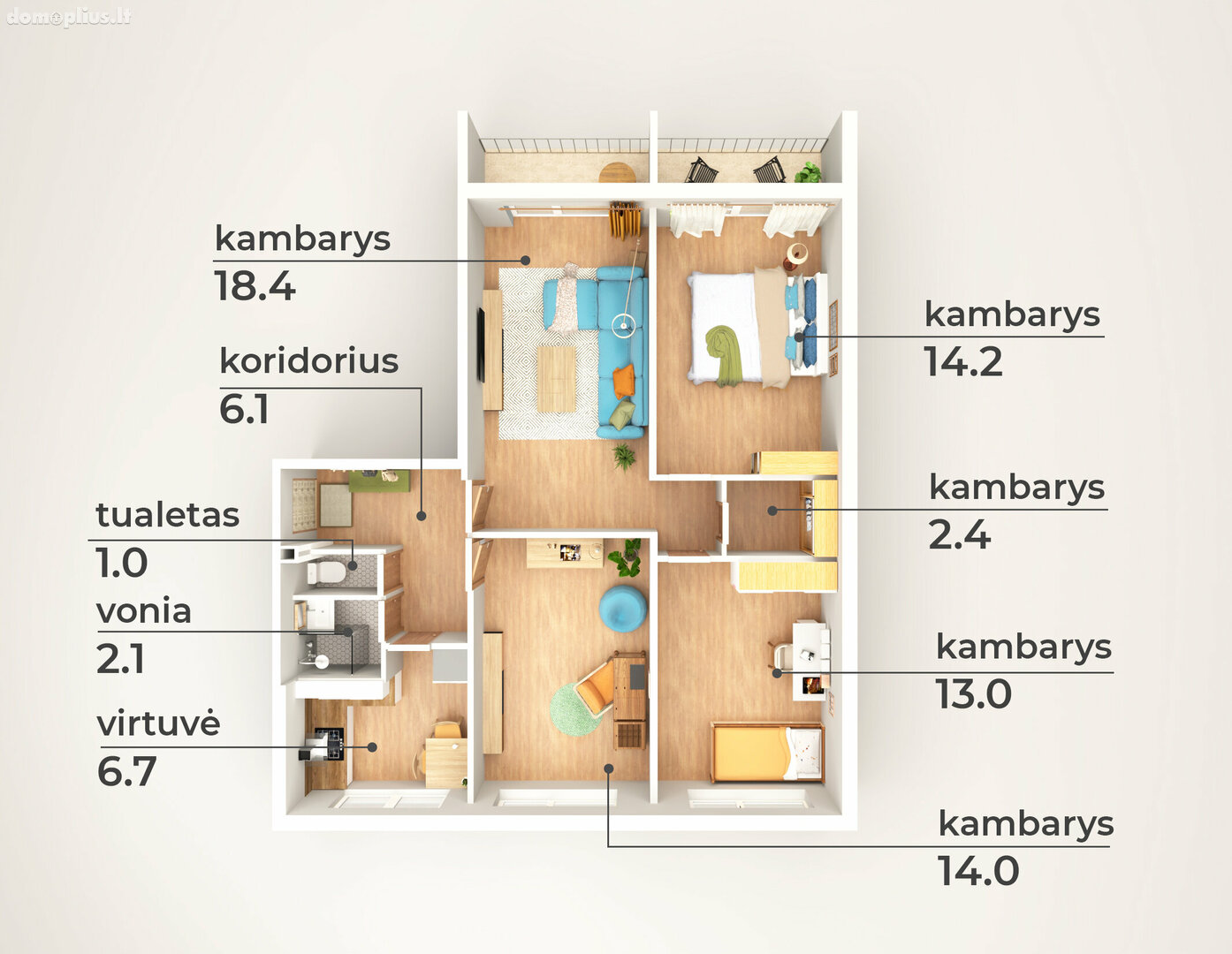 4 rooms apartment for sell Vilniuje, Karoliniškėse, Rolando Jankausko g.