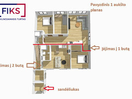 7 rooms apartment for sell Kėdainių rajono sav., Kėdainiuose, Janušavos a.