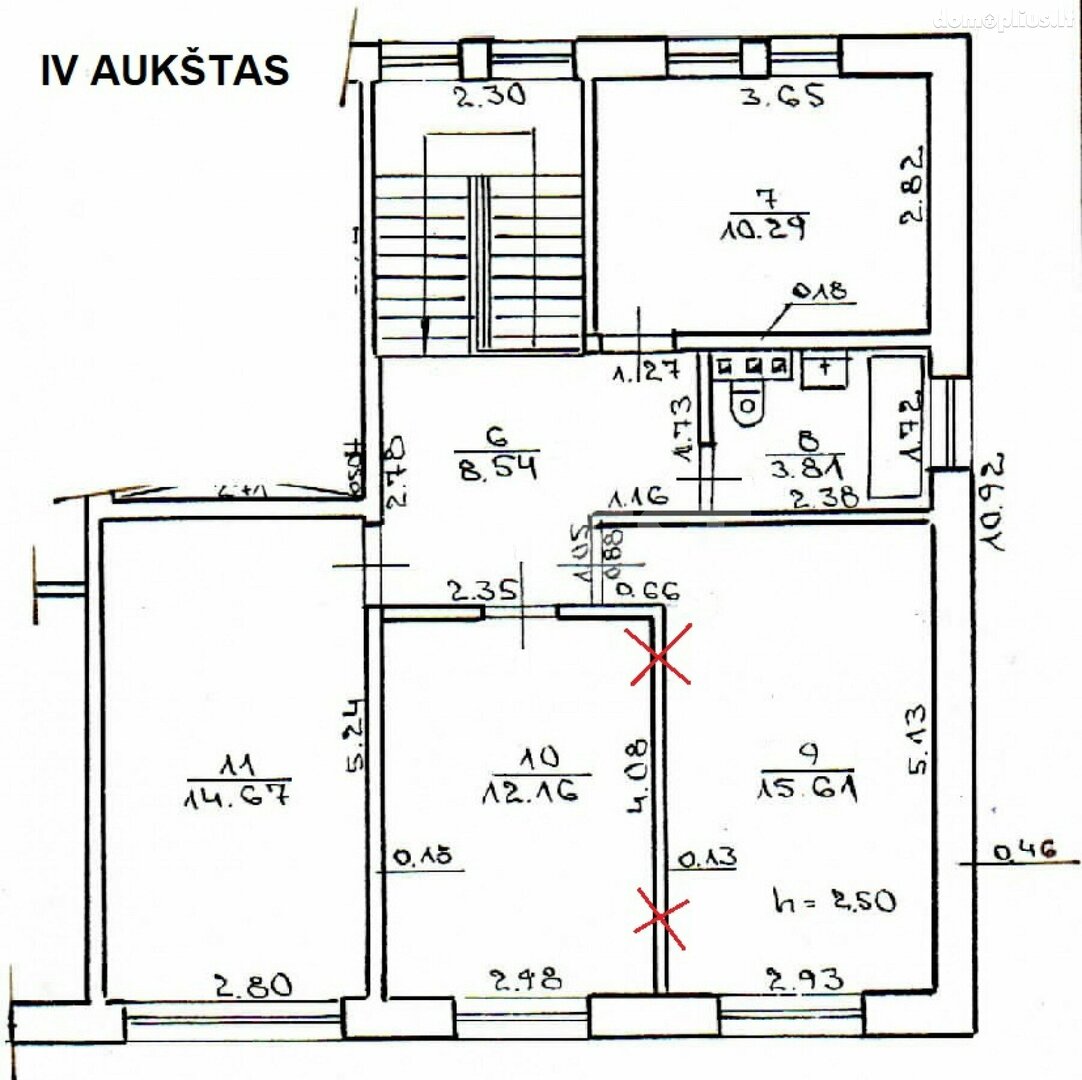 5 rooms apartment for sell Šiauliuose, Centre, Stalupėnų g.