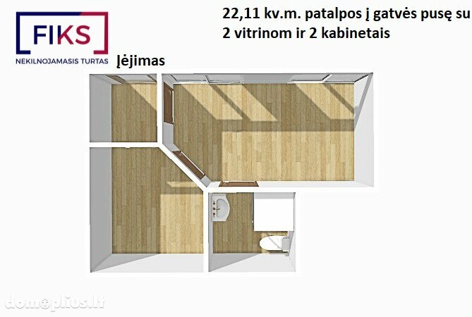 1 room apartment for sell Kaune, Panemunėje, Vaidoto g.