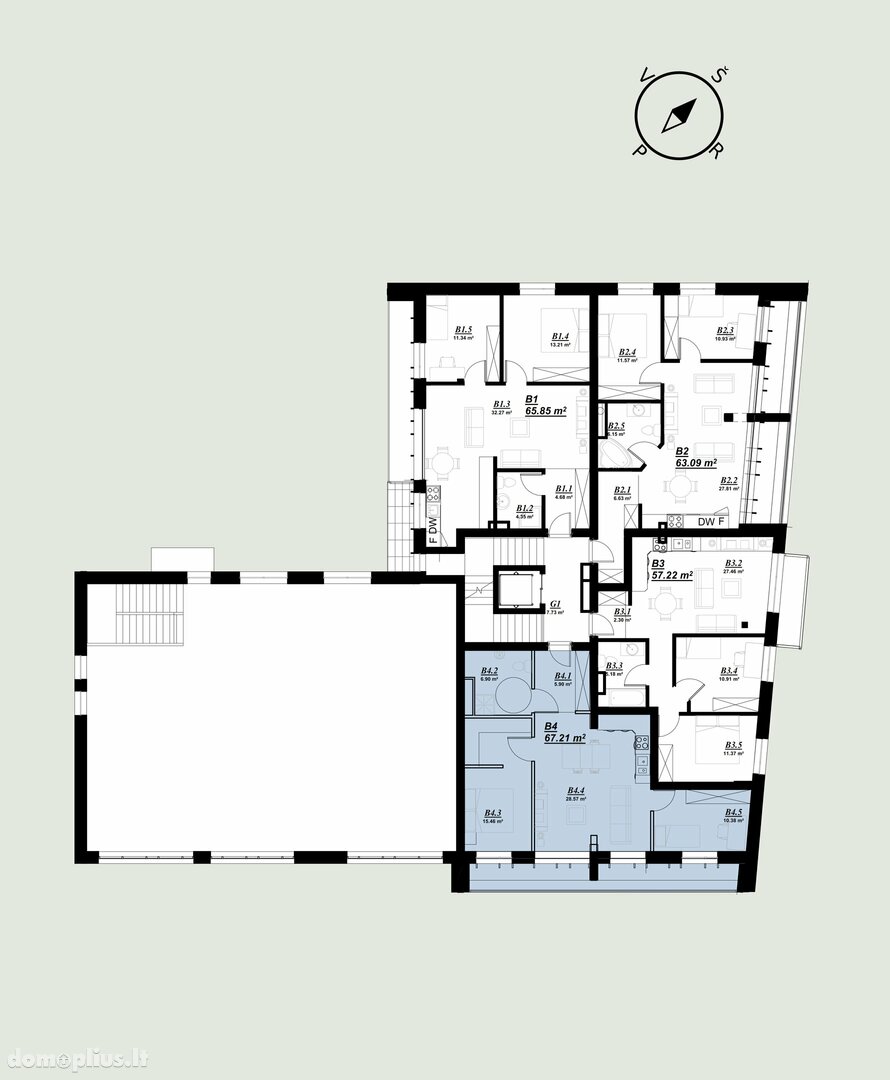 3 rooms apartment for sell Vilniuje, Užupyje, Stepono Batoro g.
