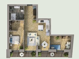 Продается 3 комнатная квартира Vilniuje, Užupyje, Stepono Batoro g.