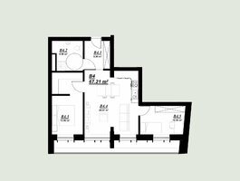 3 rooms apartment for sell Vilniuje, Užupyje, Stepono Batoro g.