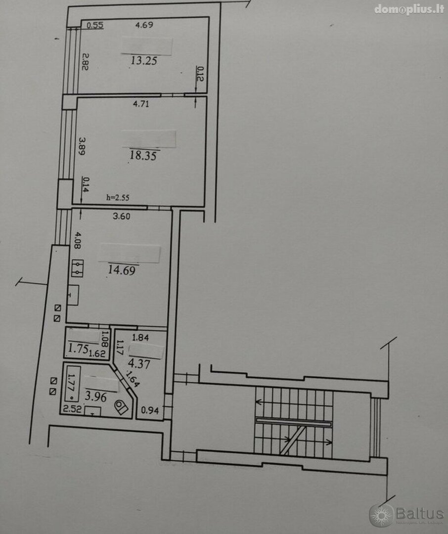Parduodamas 2 kambarių butas Klaipėdoje, Centre, I. Kanto g.