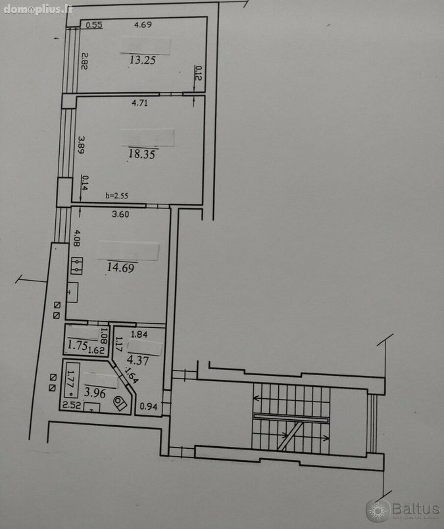 Parduodamas 2 kambarių butas Klaipėdoje, Centre, I. Kanto g.
