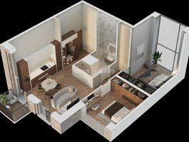 3 rooms apartment for sell Vilniuje, Senamiestyje, K. Vanagėlio g.