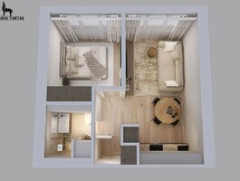 2 rooms apartment for sell Vilniuje, Naujoji Vilnia, Genių g.