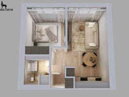 Продается 2 комнатная квартира Vilniuje, Naujoji Vilnia, Genių g.