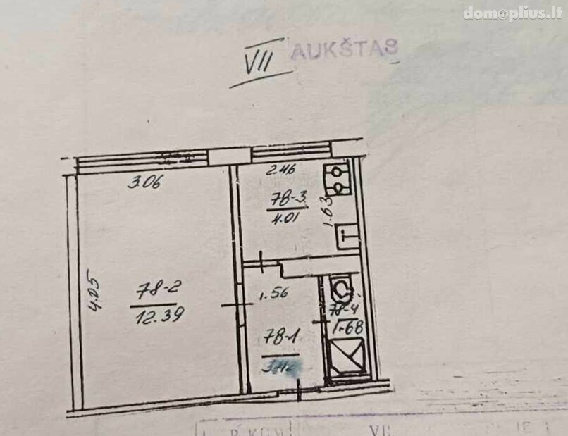 1 room apartment for sell Vilniuje, Žirmūnuose, Žirmūnų g.