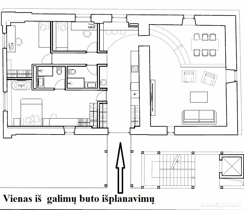 Продается 4 комнатная квартира Vilniuje, Senamiestyje, Subačiaus g.