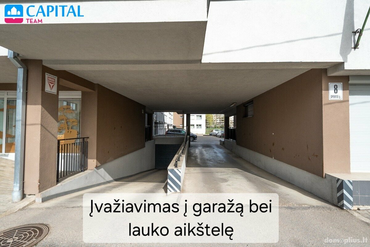 Parduodamas 2 kambarių butas Vilniuje, Šnipiškėse, Sporto g.