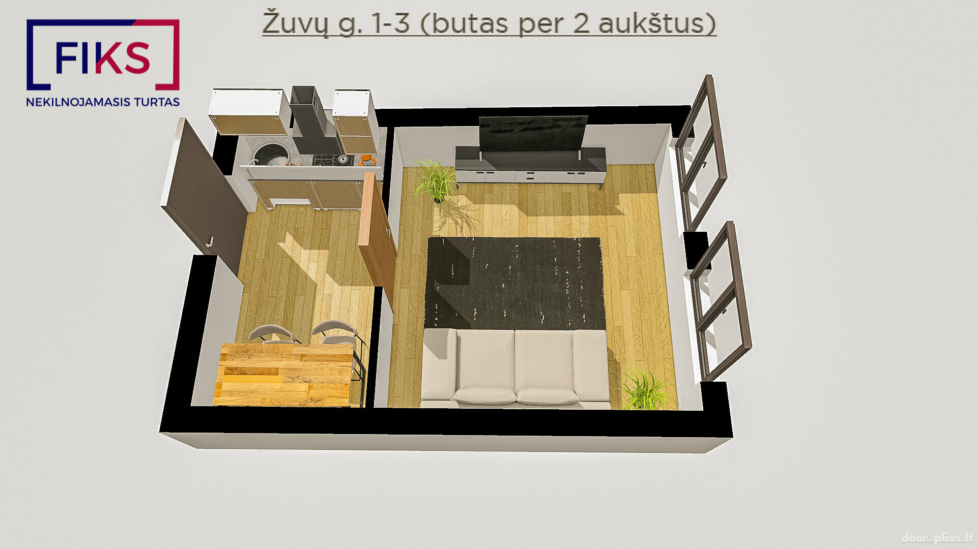 1 room apartment for sell Šilutės rajono sav., Šilutėje, Žuvų g.