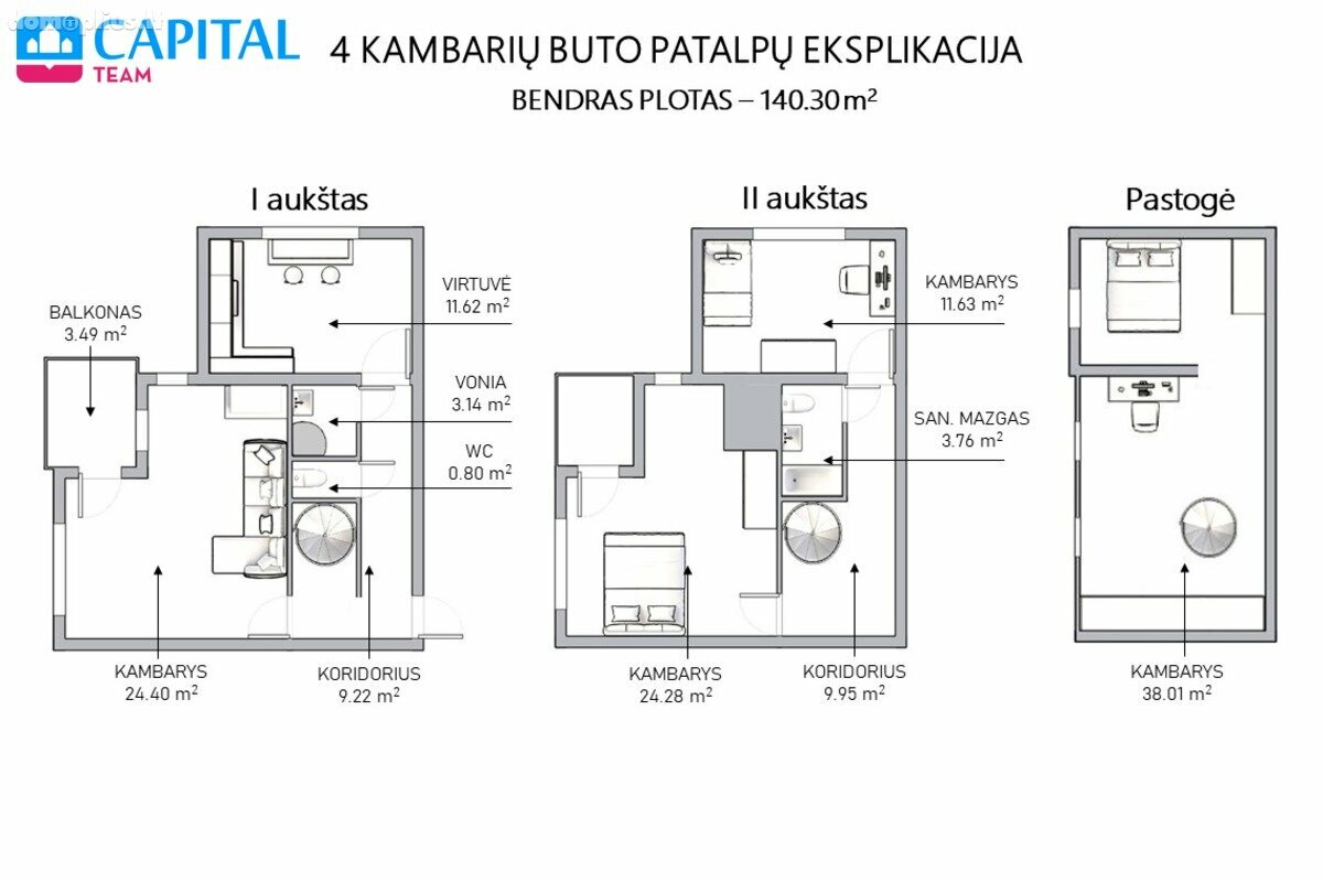 4 rooms apartment for sell Vilniuje, Lazdynėliuose, Neužmirštuolių g.