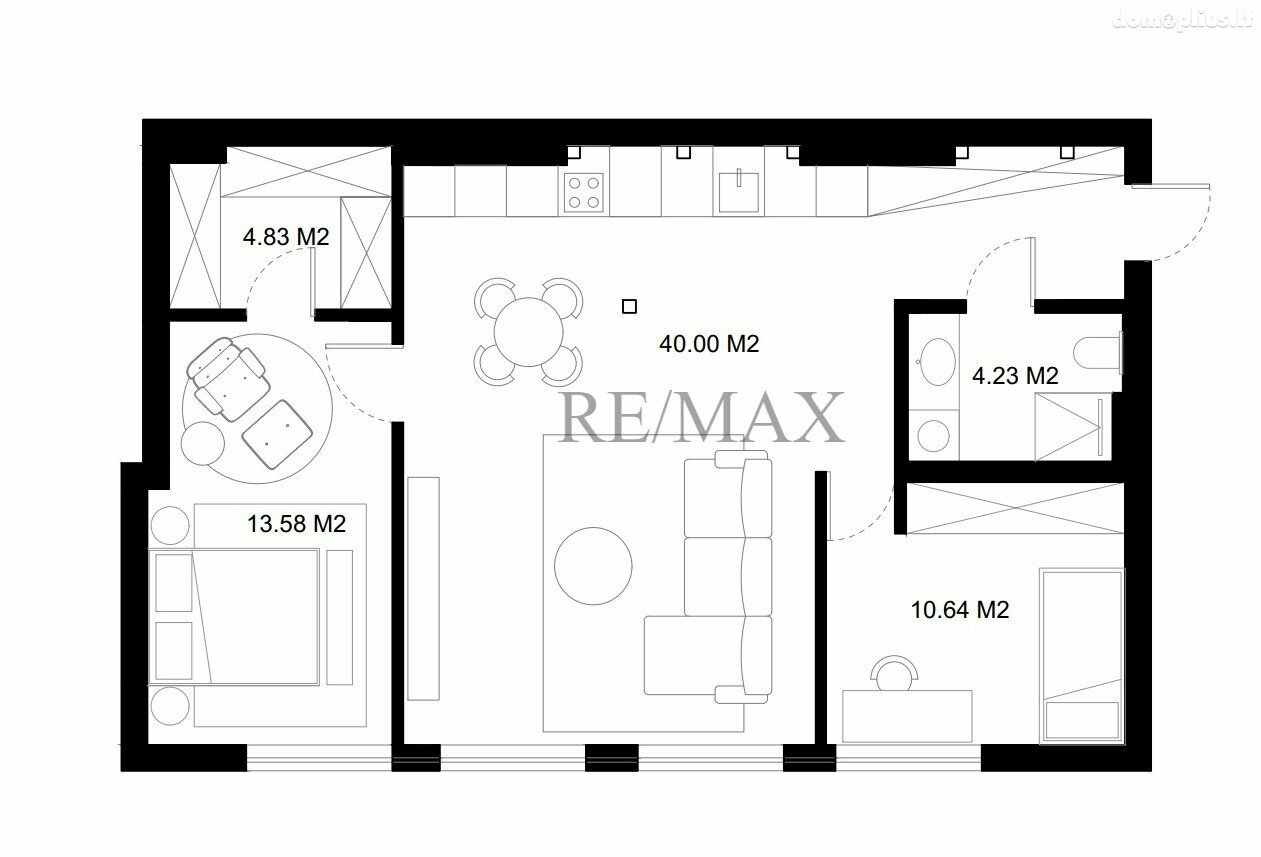 2 rooms apartment for sell Vilniuje, Senamiestyje, Kaštonų g.