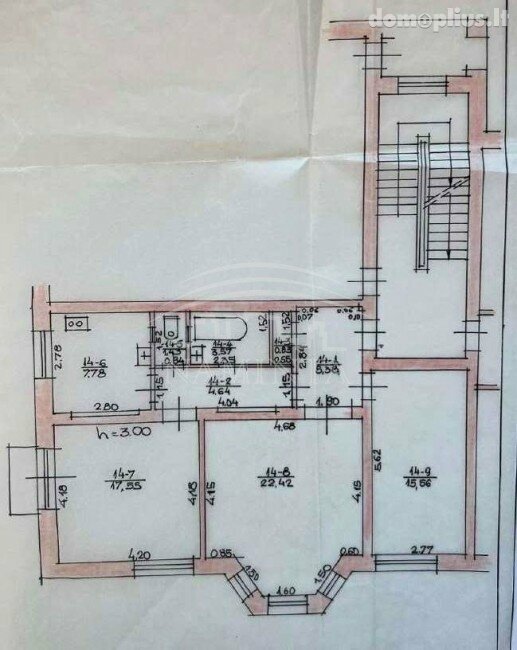 3 rooms apartment for sell Klaipėdoje, Žvejybos uostas, Naikupės g.