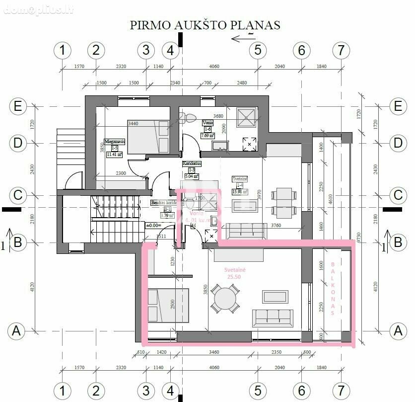 Продается 1 комнатная квартира Klaipėdoje, Melnragėje, Kopų g.