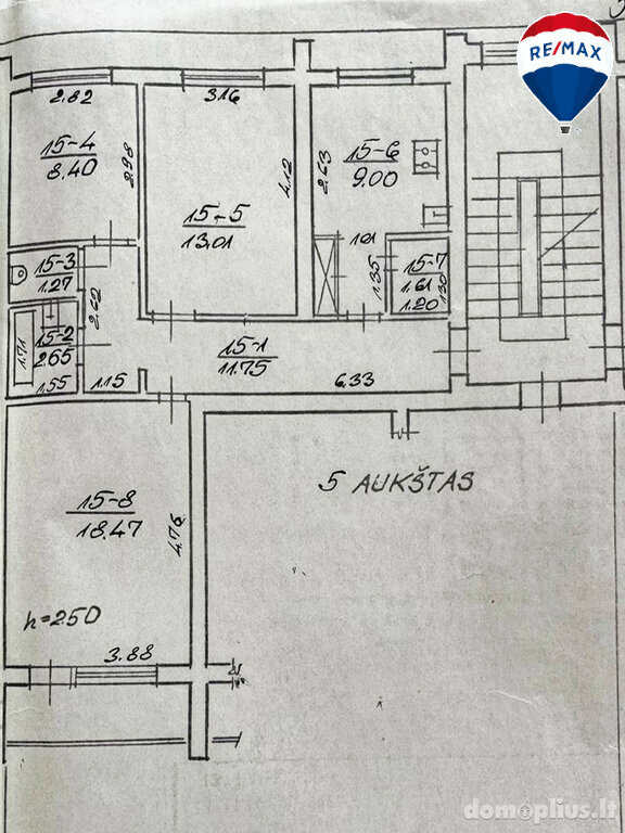 3 rooms apartment for sell Šiaulių rajono sav., Kuršėnuose, Daugėlių g.