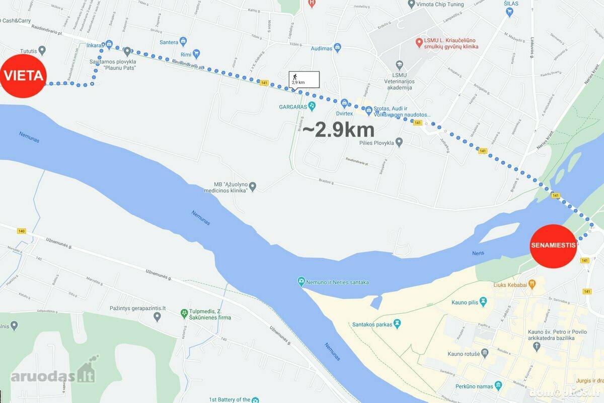2 kambarių buto nuoma Kaune, Vilijampolėje, Raudondvario pl.