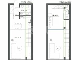 2 rooms apartment for sell Klaipėdoje, Centre, Sportininkų g.