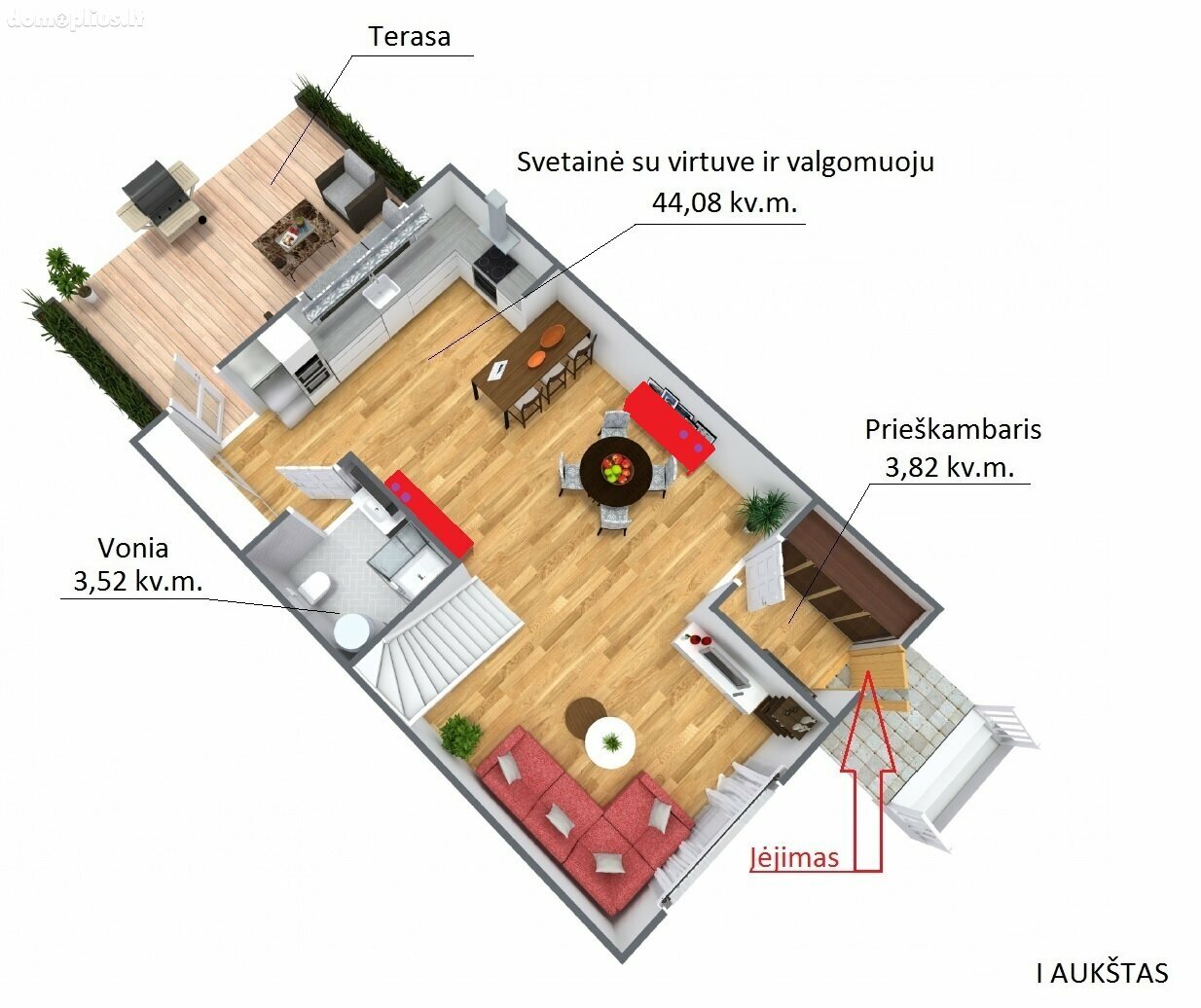 Parduodamas 4 kambarių butas Vilniuje, Antakalnyje, Viršupio Sodų 15-oji g.