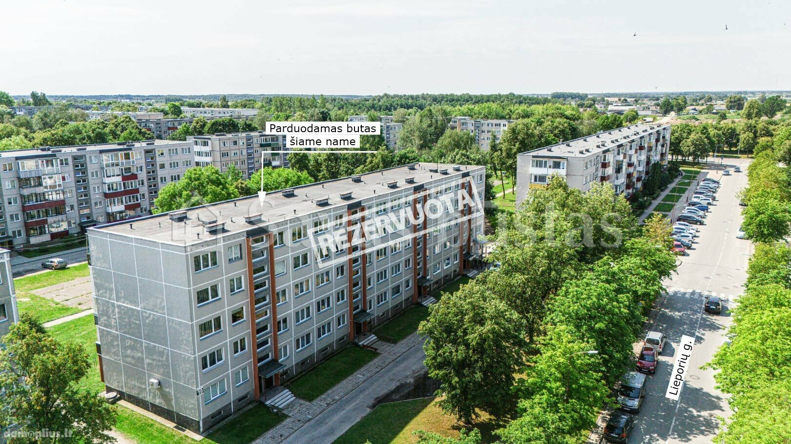 Parduodamas 2 kambarių butas Šiauliuose, Lieporiuose, Lieporių g.