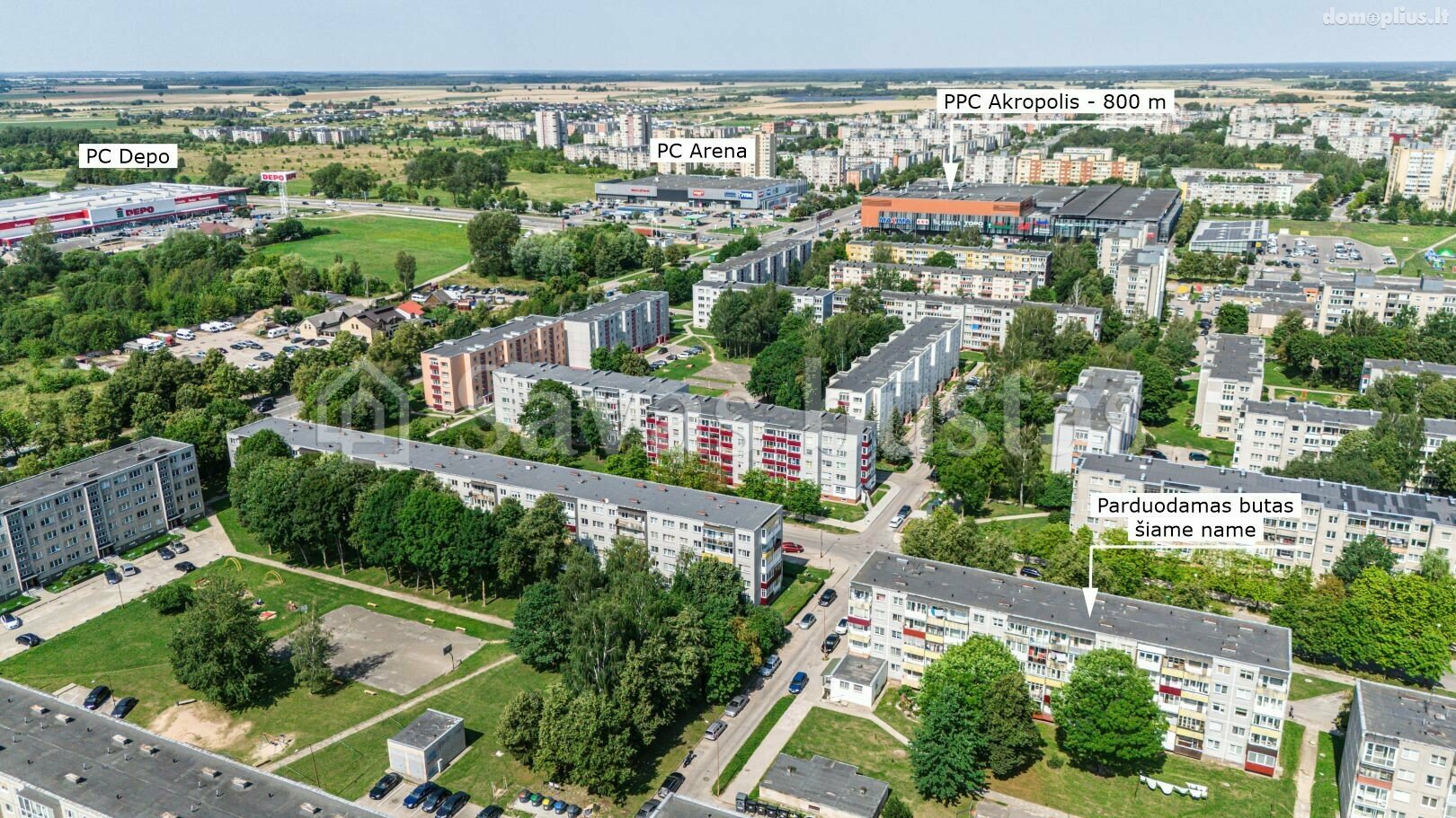 Parduodamas 2 kambarių butas Šiauliuose, Lieporiuose, Lieporių g.