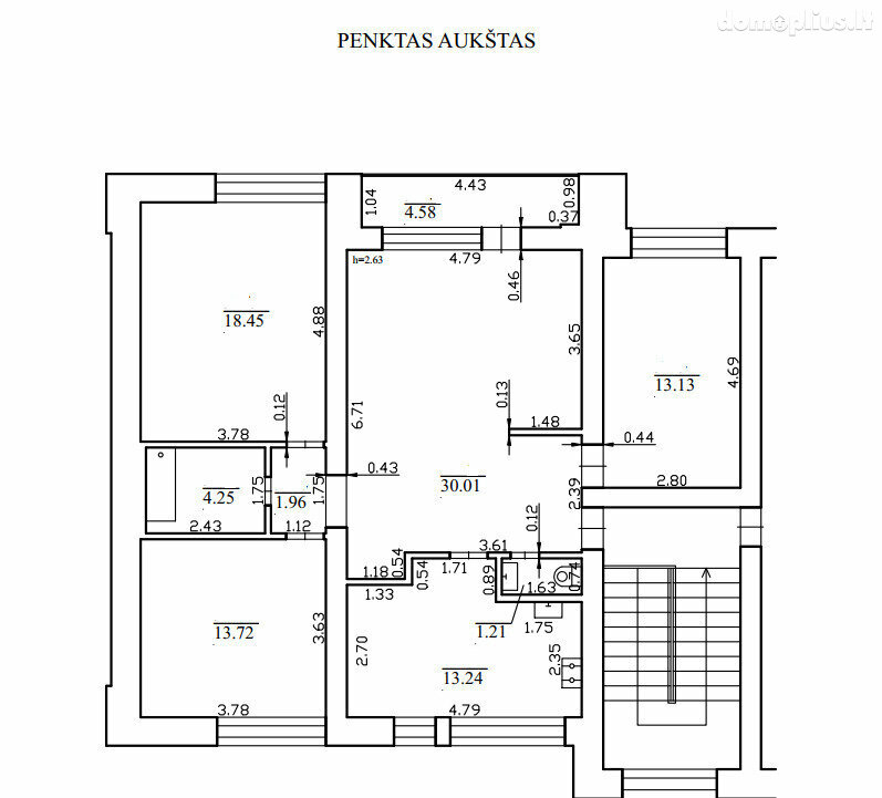 Parduodamas 4 kambarių butas Panevėžyje, Centre, Ukmergės g.