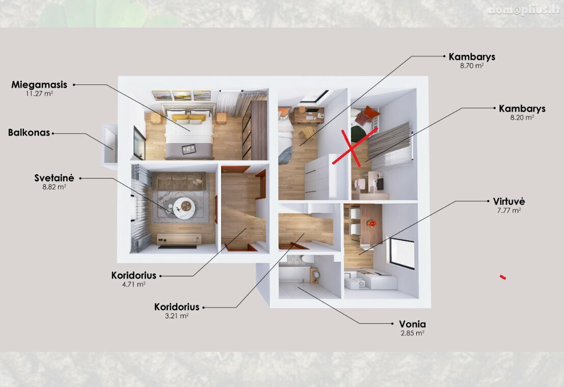 Продается 4 комнатная квартира Vilnius, Vilniuje, Mokyklos g.