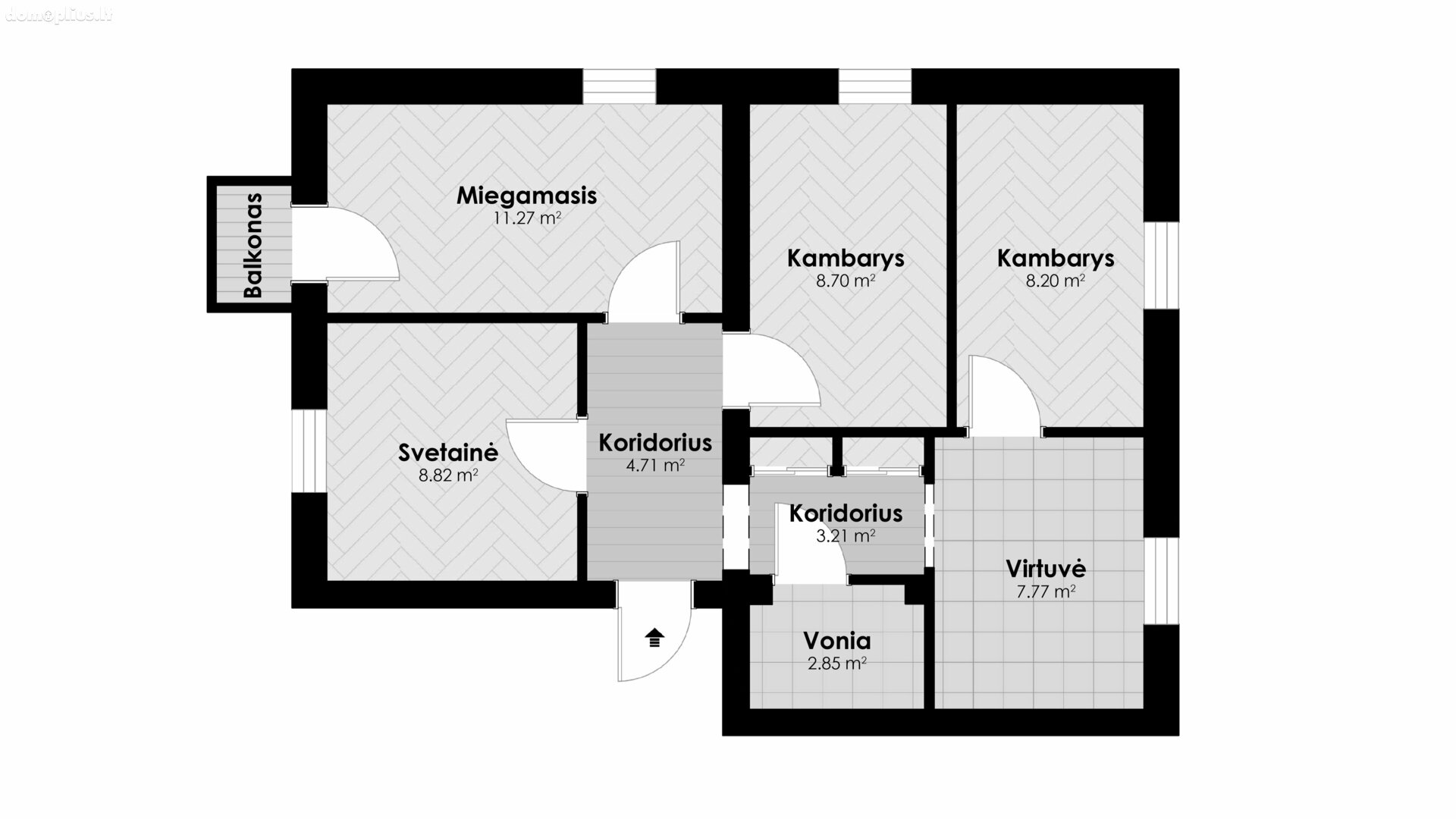 Продается 4 комнатная квартира Vilnius, Vilniuje, Mokyklos g.