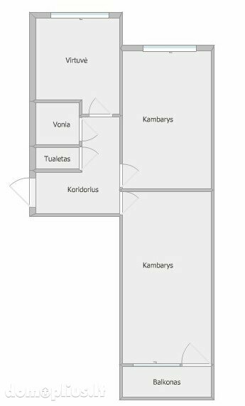 Parduodamas 2 kambarių butas Akmenės rajono sav., Naujoji Akmenė, Ramučių g.