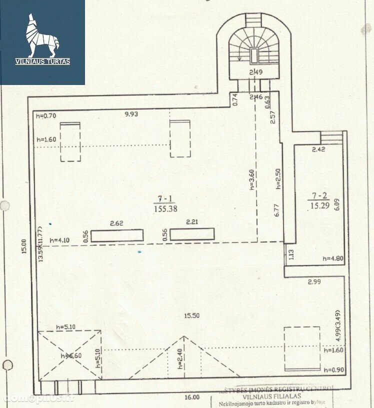 Продается 4 комнатная квартира Vilniuje, Senamiestyje, Pamėnkalnio g.