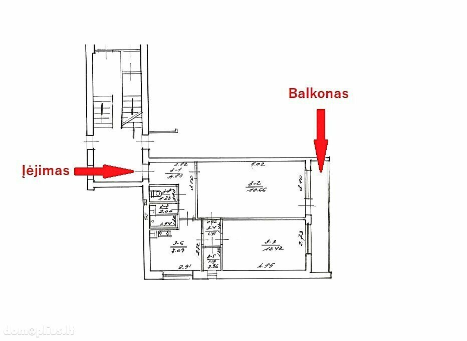 Продается 2 комнатная квартира Panevėžio rajono sav., Šilagalyje