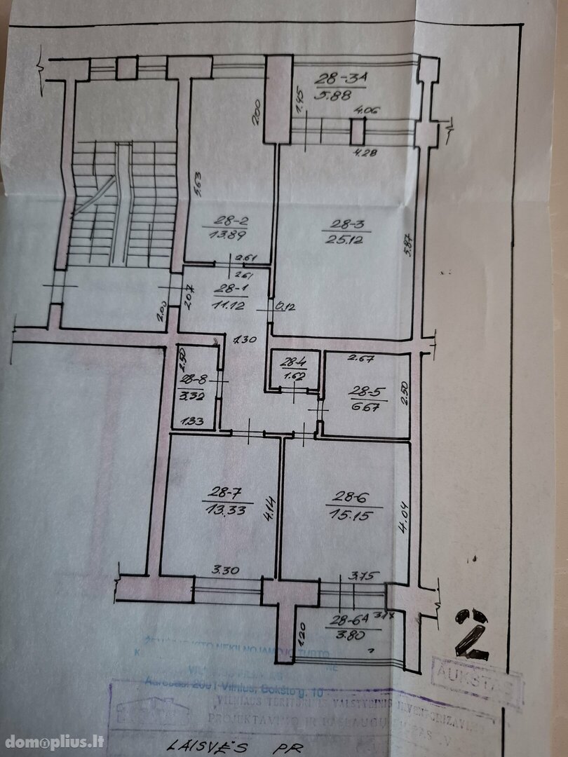 Parduodamas 3 kambarių butas Vilniuje, Pašilaičiuose, Laisvės pr.