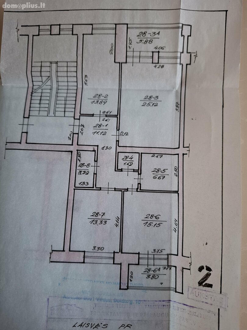 Parduodamas 3 kambarių butas Vilniuje, Pašilaičiuose, Laisvės pr.