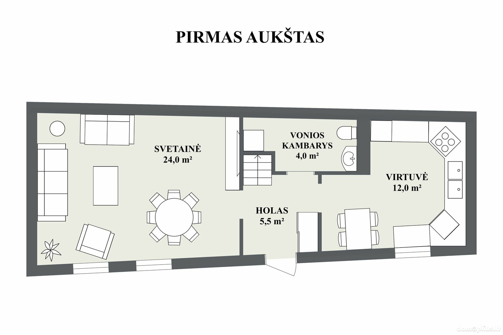 5 rooms apartment for sell Vilniuje, Senamiestyje, Pilies g.