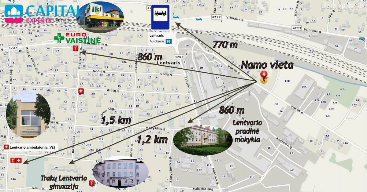 Продается 3 комнатная квартира Trakų rajono sav., Lentvaryje, Vokės g.