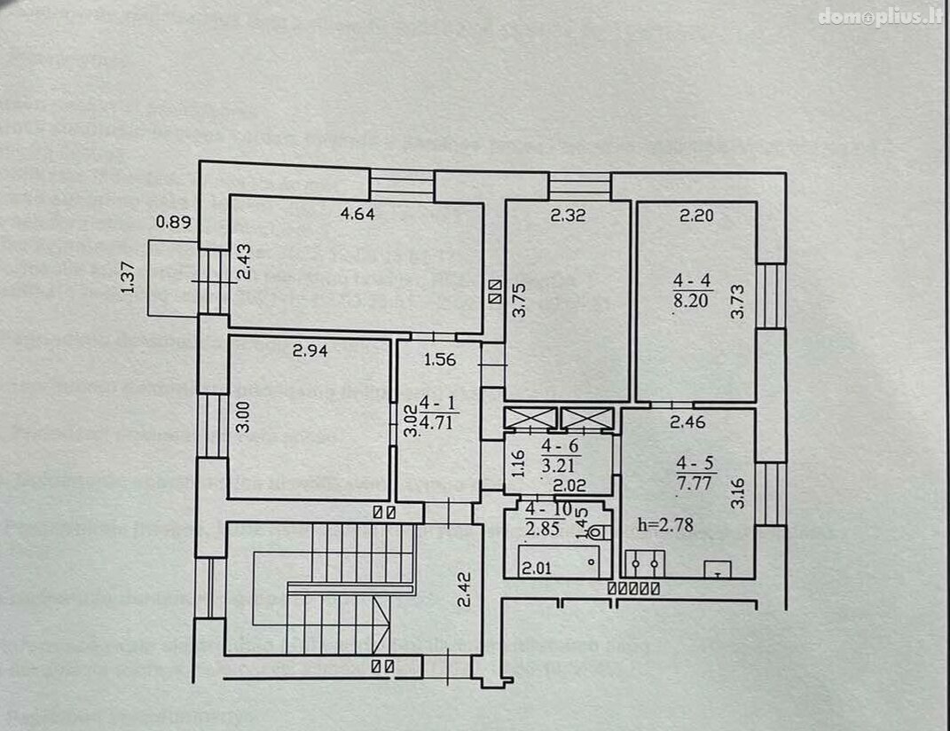 Parduodamas 3 kambarių butas Vilnius, Grigiškėse, Mokyklos g.