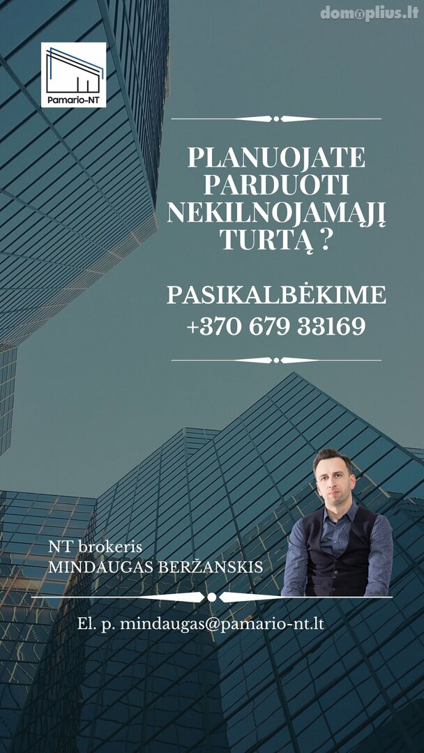 Parduodamas 2 kambarių butas Klaipėdoje, Centre, J. Janonio g.