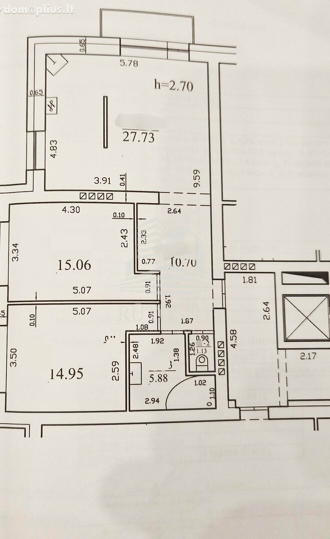 3 rooms apartment for sell Klaipėdoje, Mažojo kaimelio, Dragūnų g.