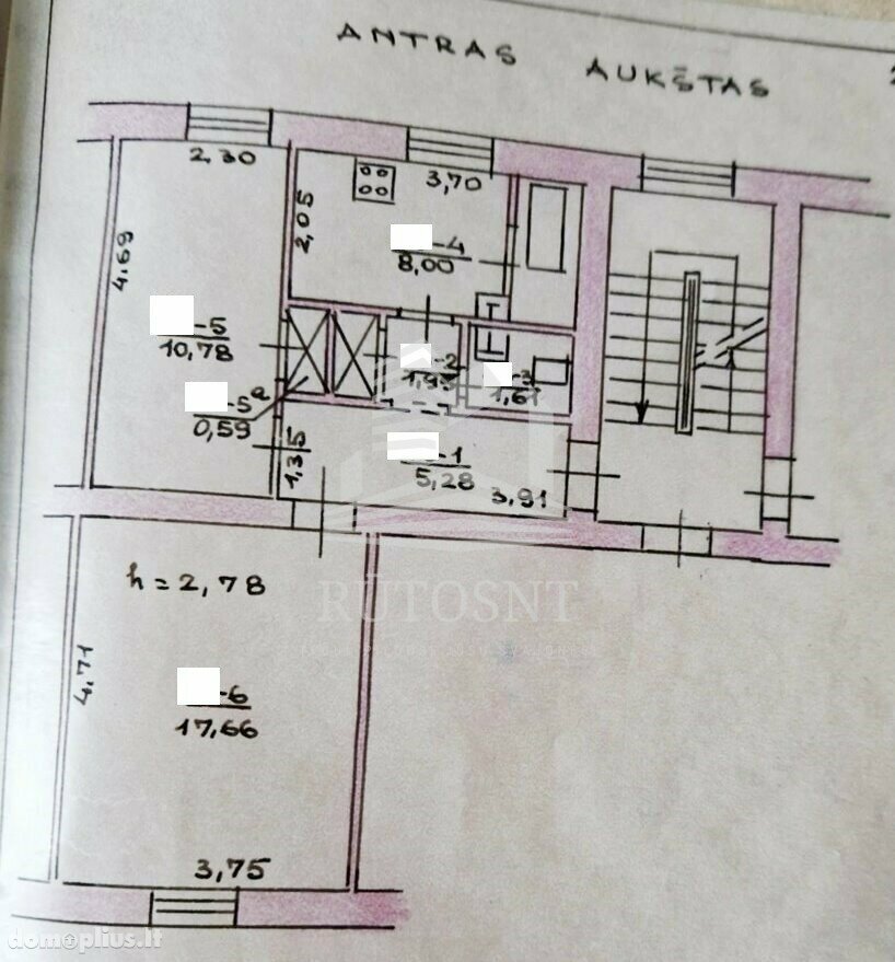 Продается 2 комнатная квартира Klaipėdoje, Centre, Šaulių g.