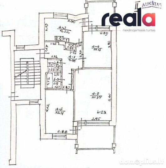 4 rooms apartment for sell Vilniuje, Antakalnyje, Bistryčios g.