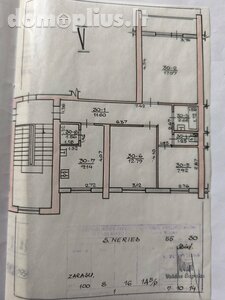 3 rooms apartment for sell Zarasų rajono sav., Zarasuose, S. Nėries g.