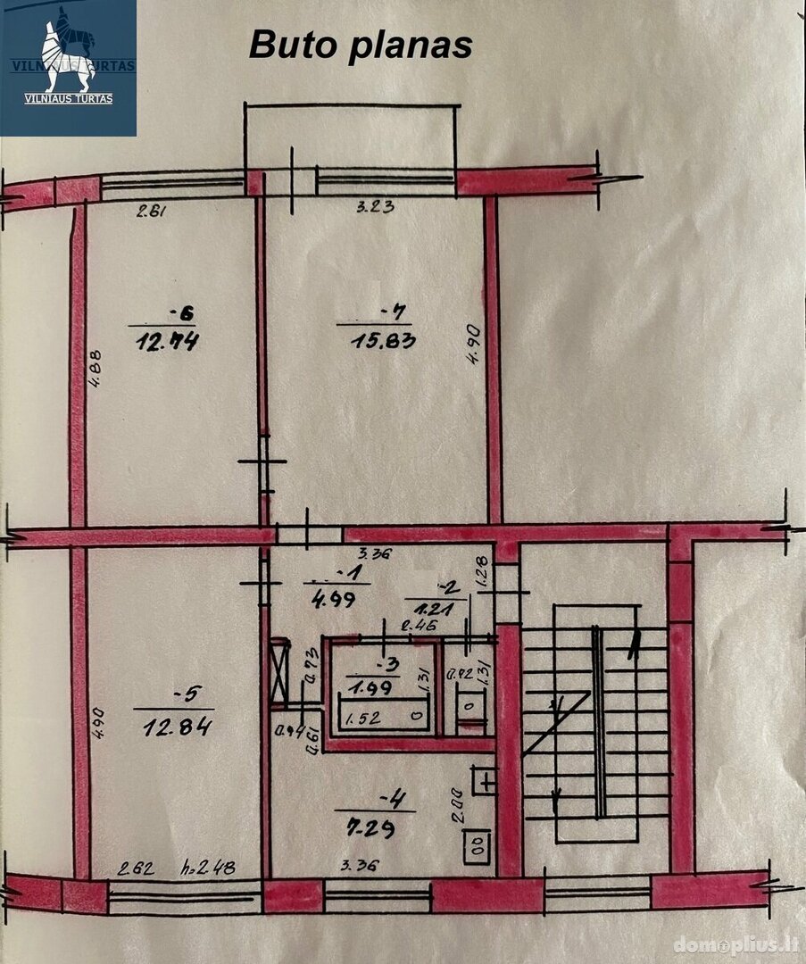 Продается 3 комнатная квартира Varėnos rajono sav., Varėnoje, J. Basanavičiaus g.