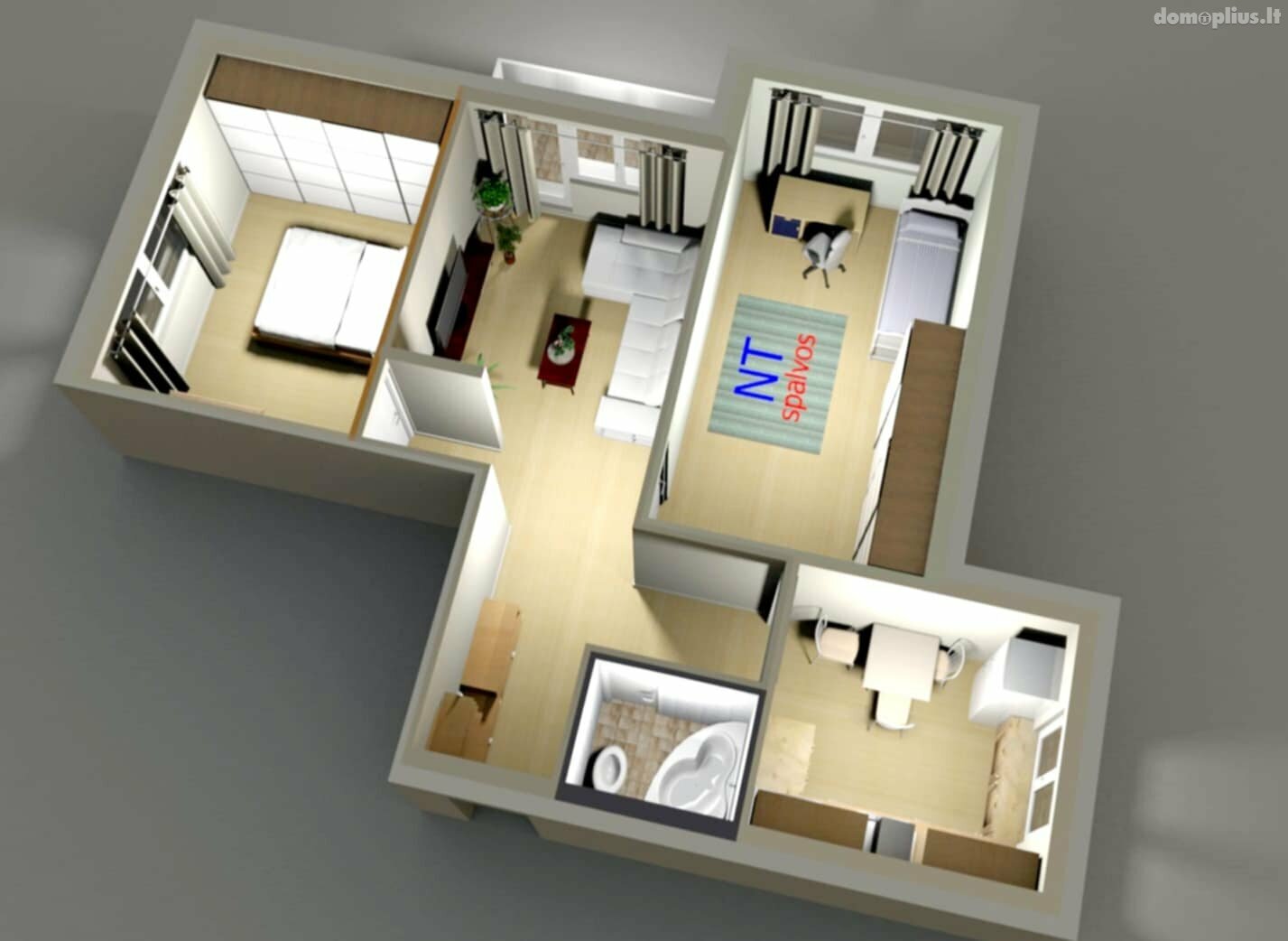 Продается 3 комнатная квартира Šiauliuose, Gytaruose