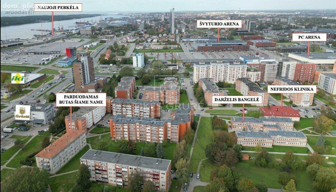 Продается 1 комнатная квартира Klaipėdoje, Žvejybos uostas, Sulupės g.