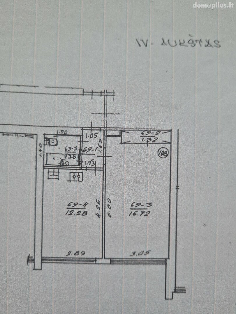 3 rooms apartment for sell Radviliškio rajono sav., Radviliškyje, Stiklo g.