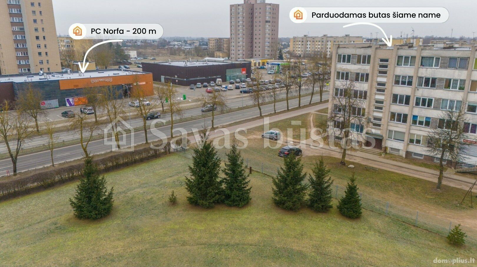 Parduodamas 1 kambario butas Panevėžyje, Pilėnuose, Nemuno g.