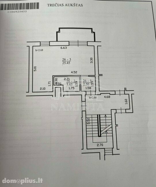 Продается 1 комнатная квартира Klaipėdoje, Vėtrungėje, Bijūnų g.