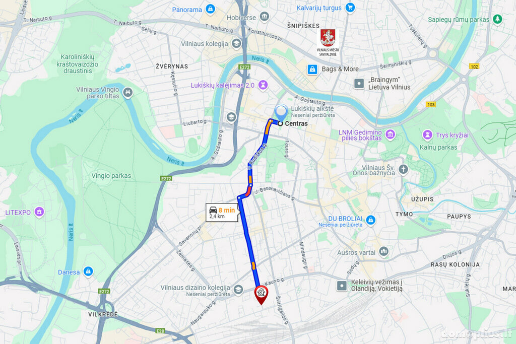 Parduodamas 2 kambarių butas Vilniuje, Naujamiestyje, Vytenio g.